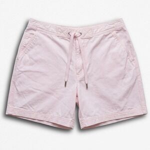 Vintage Op Ocean Pacific Baby Pink Thick Cotton Y2K Shorts Women 9/10 Drawstring